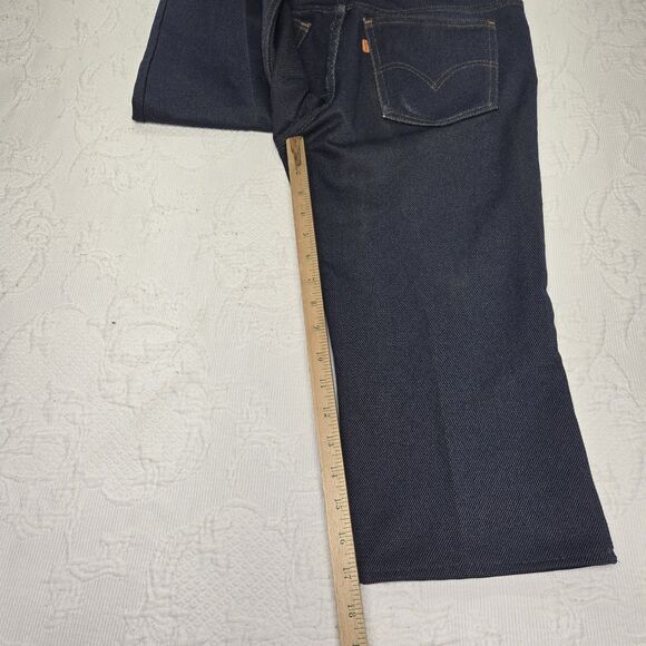 Vintage Levis Orange Tab Women Capri Jeans Polyester 5 Pocket Pants 70's Greaser - Picture 11 of 11